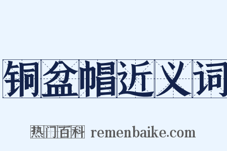 铜盆帽近义词是什么意思的图片